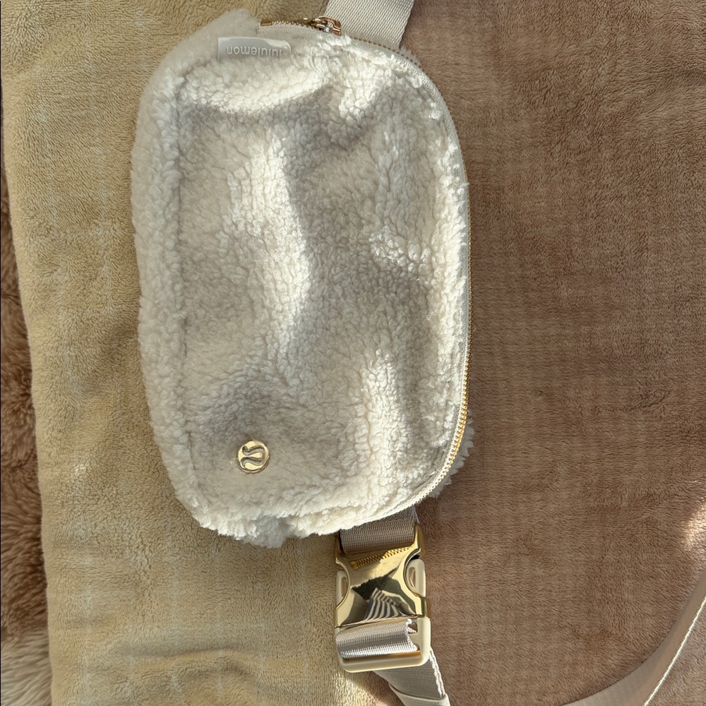 lululemon athletica White Sherpa Crossbody Bag